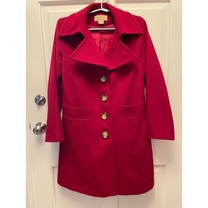 Michael Kors L Wool Coat Cranberry Red
